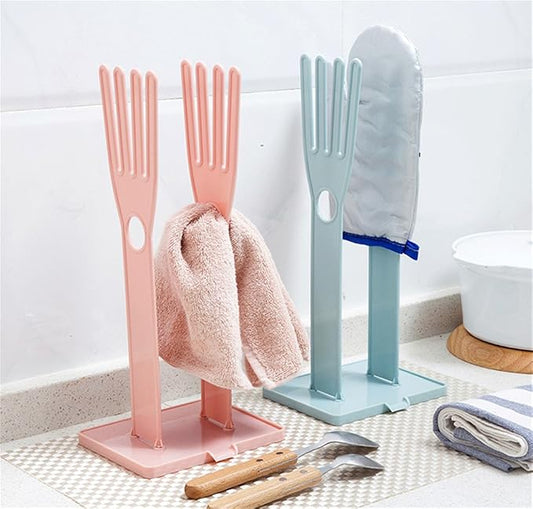 2 Pieces Kitchen Rubber Gloves Racks Drain Towel Storage Holders Home Cleaning - Image 2
