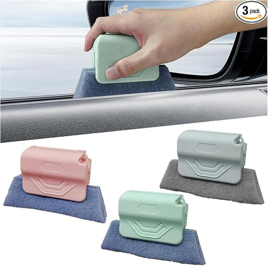 3PCS Magic Window Track Cleaner, Window Groove Cleaning Brush Tools Set by Unknown