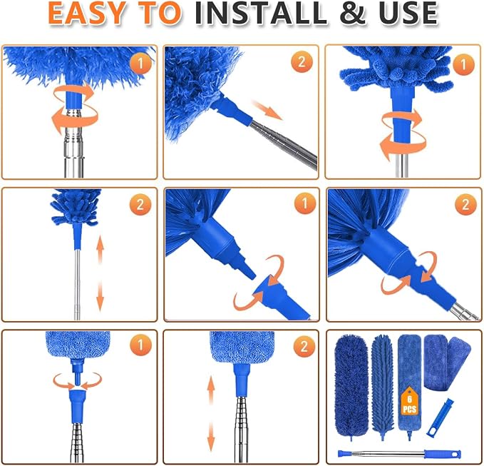 Professional Microfiber Feather Dusters - Image 4