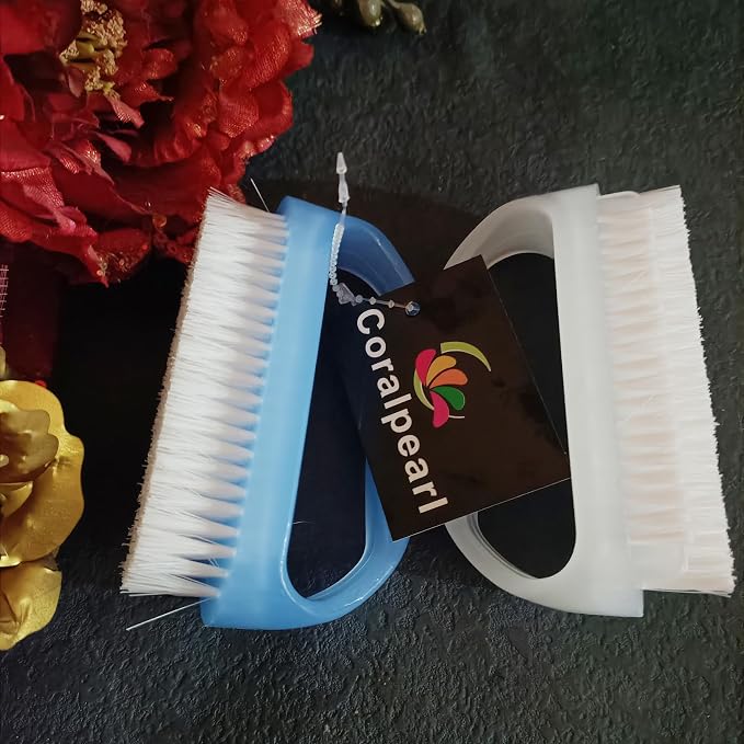 Coralpearl Nail Brushes X 2 for Cleaning Hands, Feet & Toes - Image 4