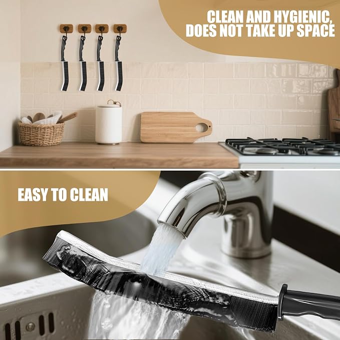 8Pcs Crevice Cleaning Brushes for Household Use, Grout Cleaner Brush, Hard - Image 5