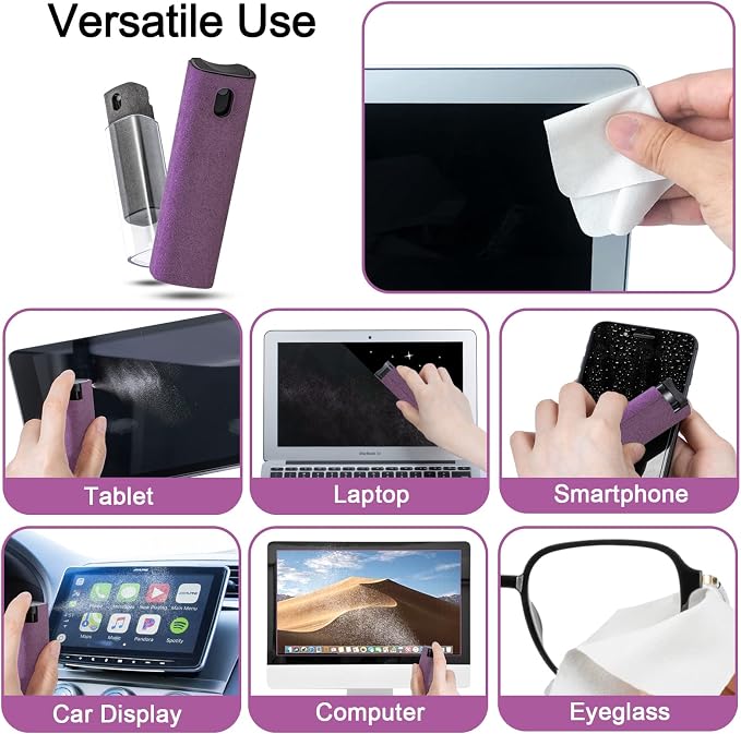 2Pcs Laptop Screen Monitor Cleaner Spray, walrfid Portable Phone Touchscreen - Image 4