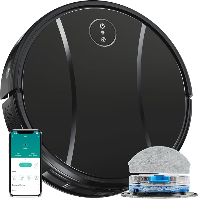Robot Vacuum and Mop Combo, 4200Pa Powerful Robotic Vacuum Cleaner by Unknown