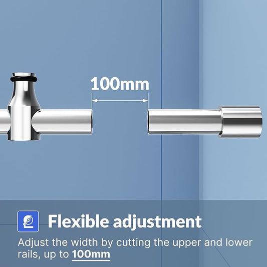 SUNNY SHOWER Frameless Shower Door 60" W x 72" H, Single Sliding Shower Glass - Image 2