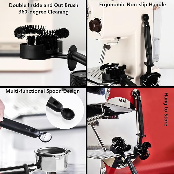 Espresso Coffee Machine Cleaning Brush Kit - Image 4