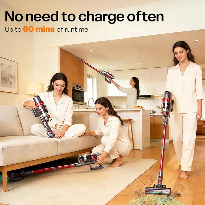 Cordless Vacuum Cleaner, 600W/50KPA, Stick Vacuum - Image 3