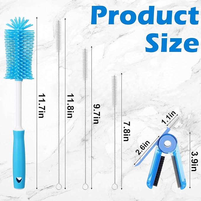 Palksky Water Bottle Cleaning Brush Kit, Brush and Straw Cleaner - Image 9