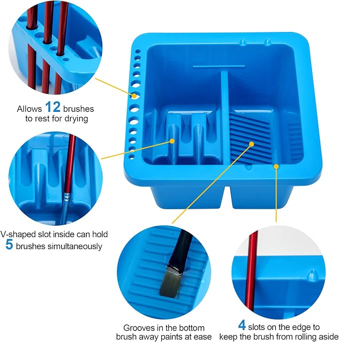 MyLifeUNIT Paint Brush Cleaner, Paint Brush Holder and Organizers - Image 3