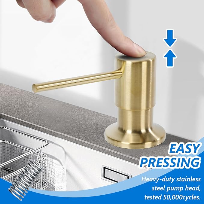 Soap Dispenser for Kitchen Sink Built in Sink Soap Dispenser, Countertop Soap - Image 4