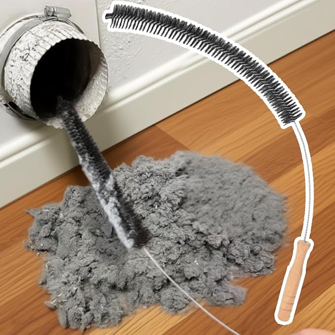 Dryer Lint Brush Vent Cleaner Lint Trap Cleaning Tool Dryer Vent Brush Long - Image 8