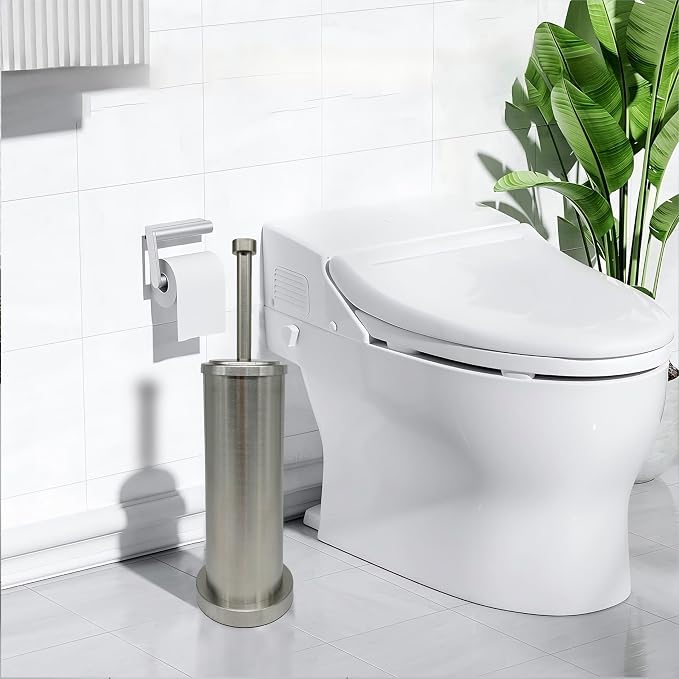 Brushed Nickel Toilet Bowl Brush - Image 9
