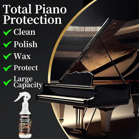 Piano Cleaner and Polish, Wax and Protect Glossy All in One Bottle Restore the - Image 2