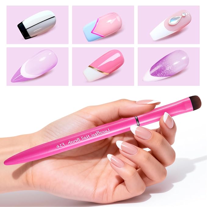 Nail Brush for French Tips & Cleaning Gel Polish- Precision Thin Brush for - Image 6