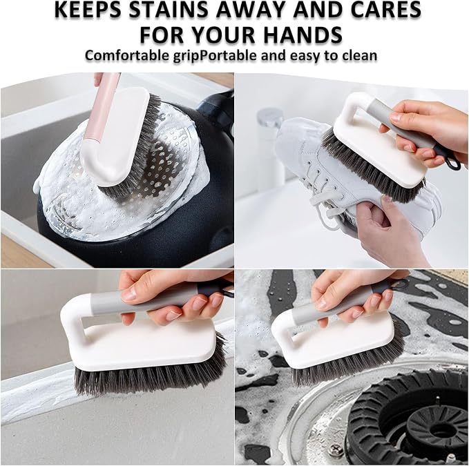 Scrub Brush, Scrubbing Cleaning Brushes, Heavy Duty Cleaning Brushes - Image 6