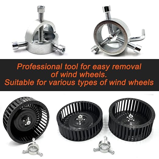 Fan Blade Blower Wheel Puller Kit, Range Hood Cleaning Wind Wheel Removal Tool - Image 7