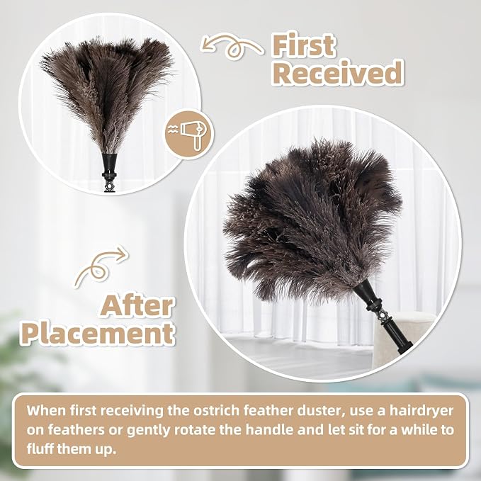 Extendable Ostrich Feather Duster - Image 4