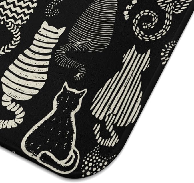 Cat Dish Drying Mat for Kitchen Countertops, Washable and Absorbent Kitchen - Image 6