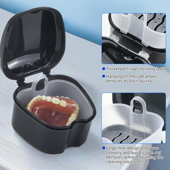 Denture Bath Case Retainer Cleaner Case - Image 3