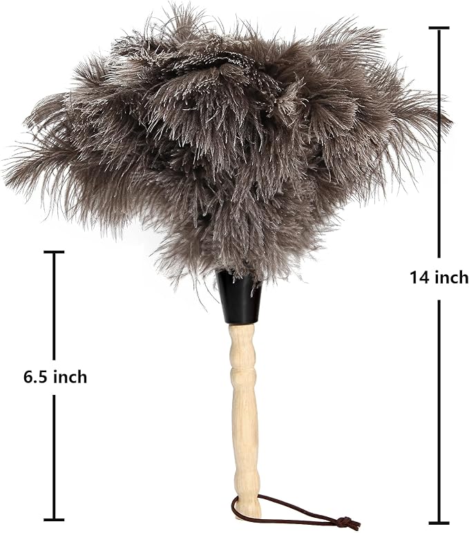 2pcs Ostrich Feather Dusters Natural Feathers Duster - Image 2