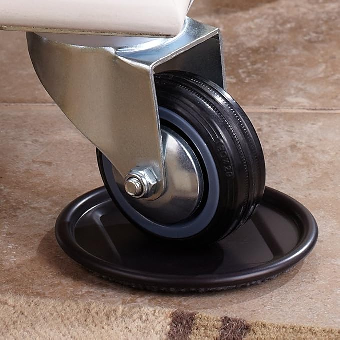 SoftTouch 2 1/2" Round Reusable Carpet Bottom Furniture Caster Cups to Protect - Image 4
