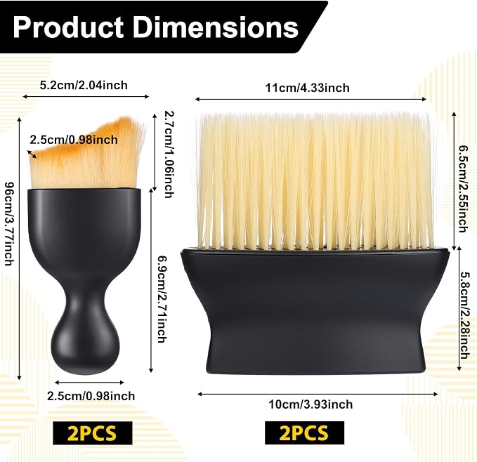 4 PCS Soft Bristle Car Interior Brush, Curved Design Cars Duster Interiors - Image 2