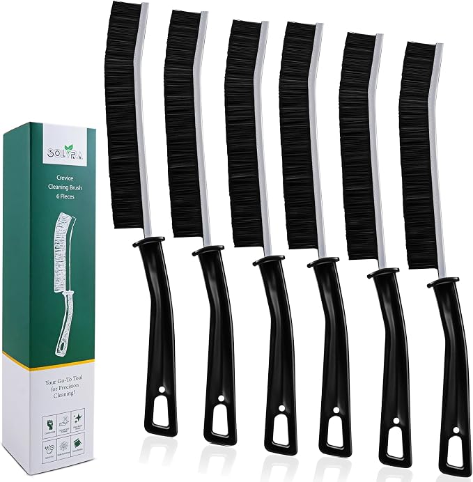 Crevice Cleaning Brush Set – 6Pcs Hard Bristle Cleaning Tools by Unknown