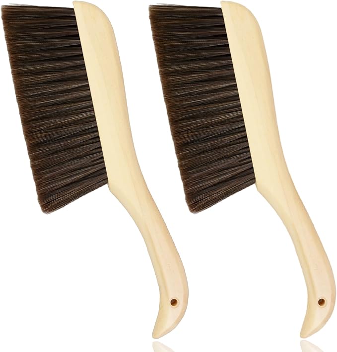 2 Pieces Woooden Hand Broom Dust Brush by Dazzhues