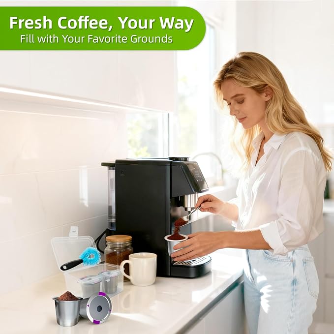 2 Pack Reusable K Cups for Keurig, Stainless Steel Coffee Pod, K Cup Reusable - Image 9