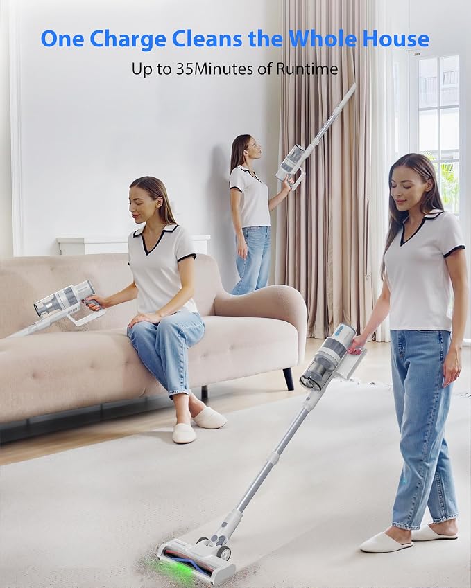 Cordless Vacuum Cleaner, 45KPA Stick Vacuum Cleaners - Image 8