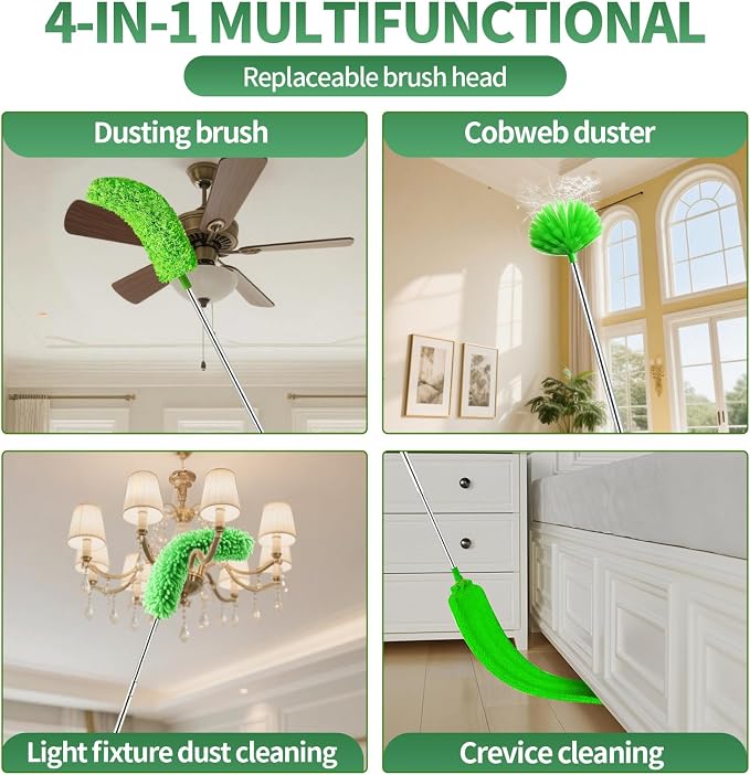 dusters for Cleaning extendable Long Handle，Webster Cobweb Duster - Image 2