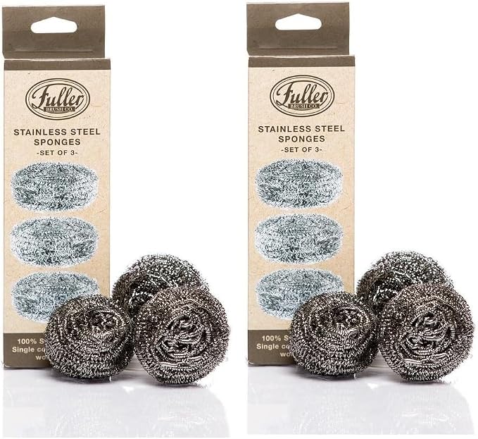 Fuller Brush Stainless Steel Scrubbing Sponges – 2-Pack – Heavy Duty Kitchen by FullerBrush
