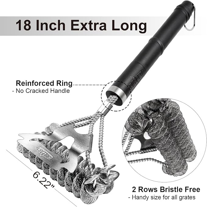GRILLART Grill Brush for Outdoor Grill Bristle Free - Image 4