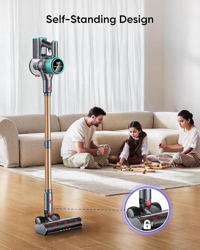 Cordless Vacuum Cleaner, 50Kpa 600W Vacuum Cleaners - Image 5
