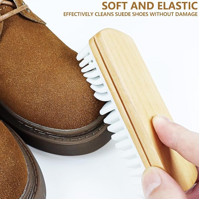 3Pcs Suede Shoe Brush and Eraser Suede Nubuck Cleaning Brush - Image 3