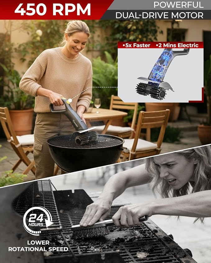 Saker Electric Grill Brush - Image 3