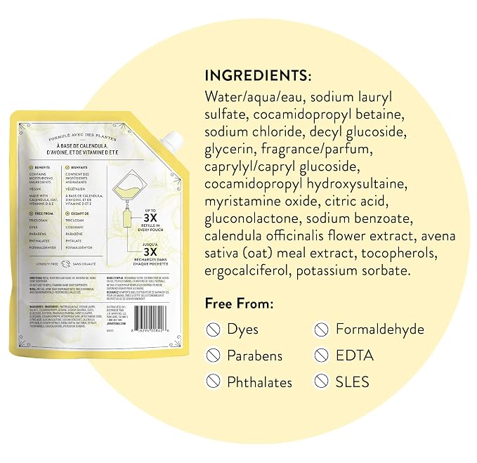 J.R. Watkins Liquid Hand Soap Lemon Refill, 34 Fl Oz - Image 8