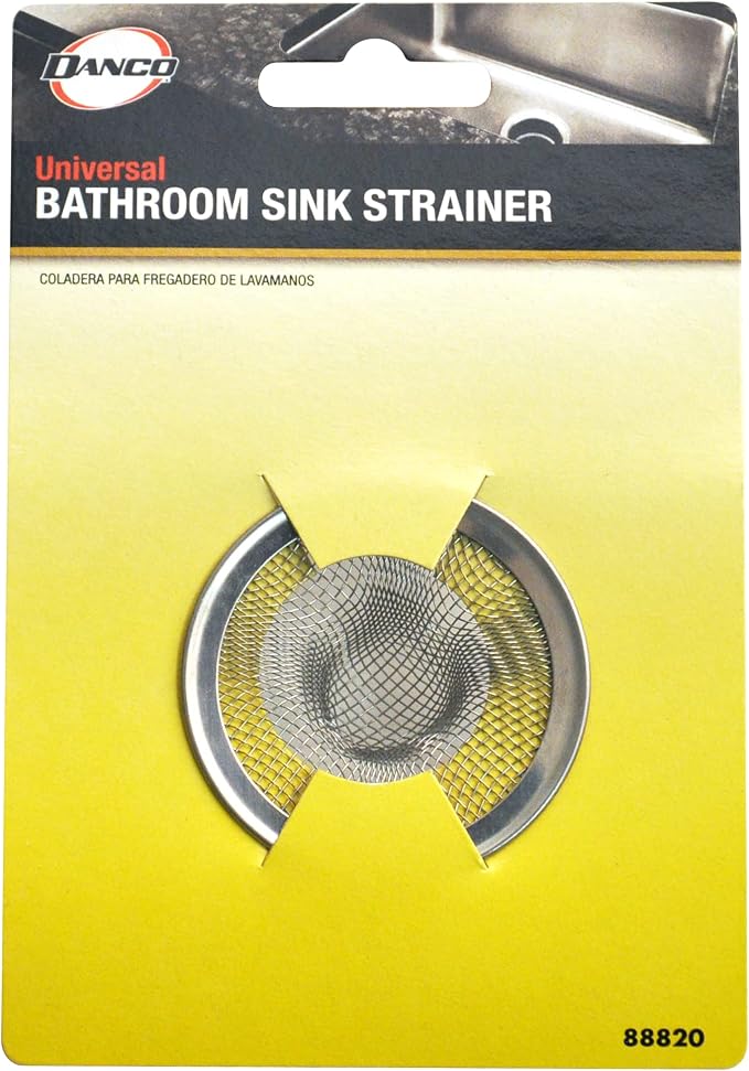 Danco 88820 2 in. Mesh Bathroom Lavatory Sink Strainer, Stainless Steel - Image 7