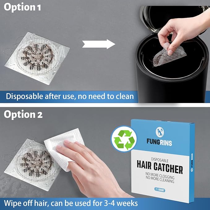 Shower Drain Hair Catcher, 35 Pack Disposable Hair Catcher Shower Drain Mesh - Image 6