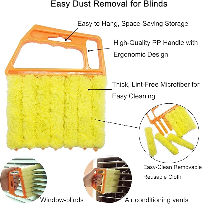 5Pcs Window Blind Cleaning Set, Washable dust Removal Cleaning Tools, air Vent - Image 3