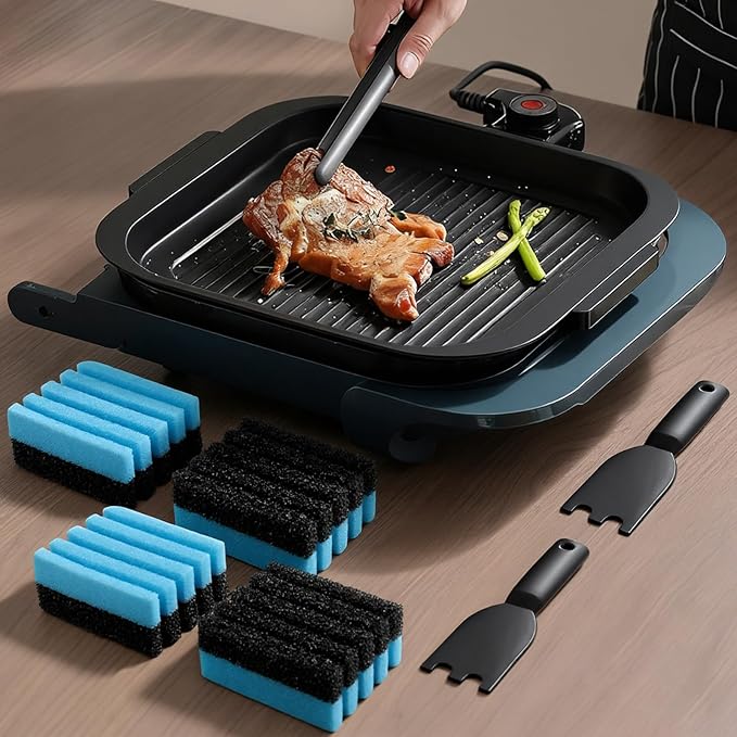 4-Pack Cleaning Sponge 12207 and 2-Pack Grill Scraper - Image 7