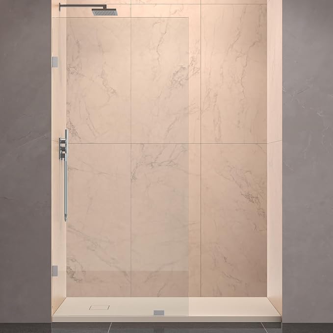 Shower Glass Panel 34" x 79" Easy-to-Clean Treated, 3/8" Tempered Glass Shower - Image 8