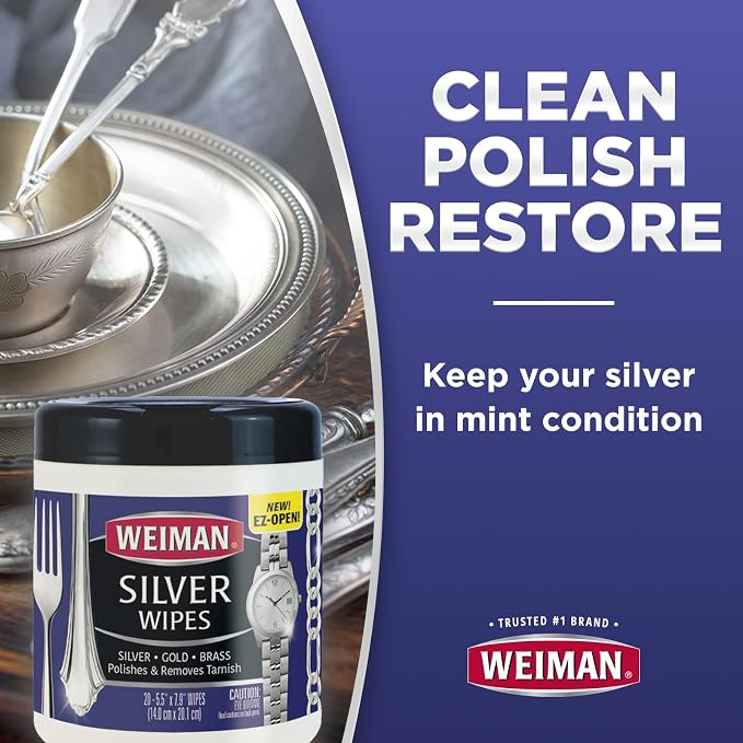 Weiman Jewelry Polish Cleaner and Tarnish Remover Wipes - Image 3