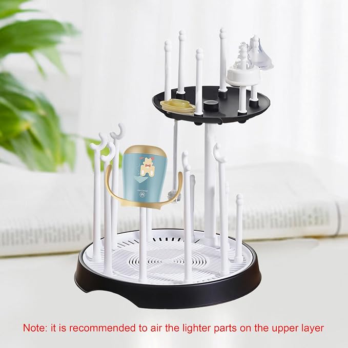 Baby Bottle Drying Rack, Double-Layer Bottle Drying Rack, Hold Up to 16 Baby - Image 5