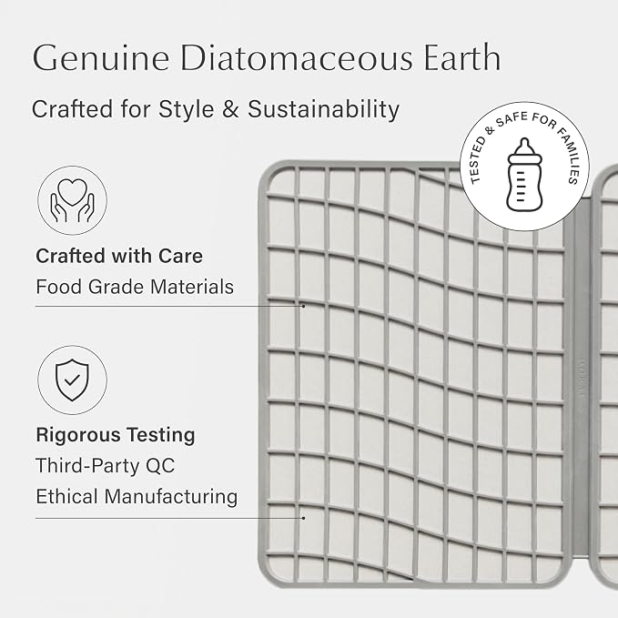 Dorai Home Large Dish Pad – 40% More Drying Space, Eco-Friendly Quick-Drying - Image 5