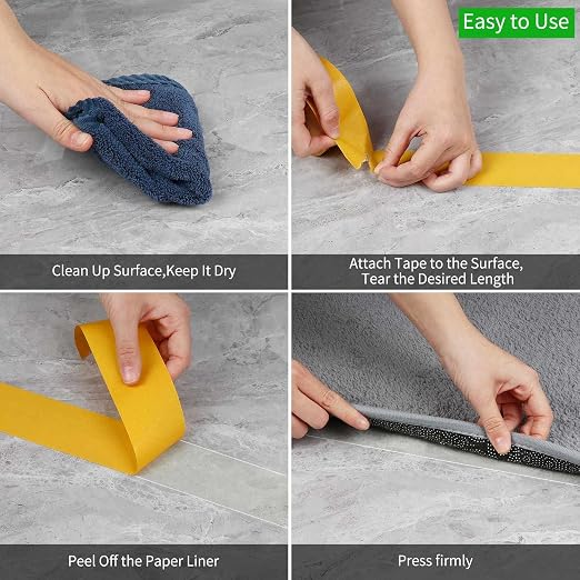 4Pack Double Sided Tape Heavy Duty, 2in x 66FT, Super Sticky Resistente Clear - Image 5