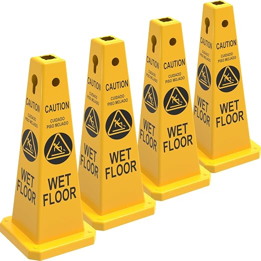 Plastic Traffic Cones, 4-Sided Message Cones, Road Safety Parking Cones by OranLite