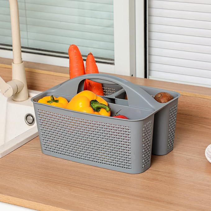 UUJOLY Plastic Portable Shower Caddy Bucket, Cleaning Shower Basket - Image 5