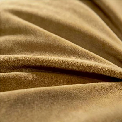 Triangular Reading Bed Rest Pillow Large Bolster Cushion Headboard Backrest Wedge Pillow with Removable Cover and Two Large Side Pockets (Golden Brown, California King: 71 x 8 x 20 inches)