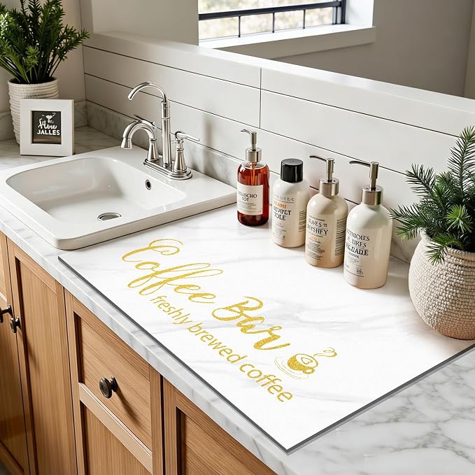 Findosom Dish Drying Mat, Cuttable Drying Mat - Image 4