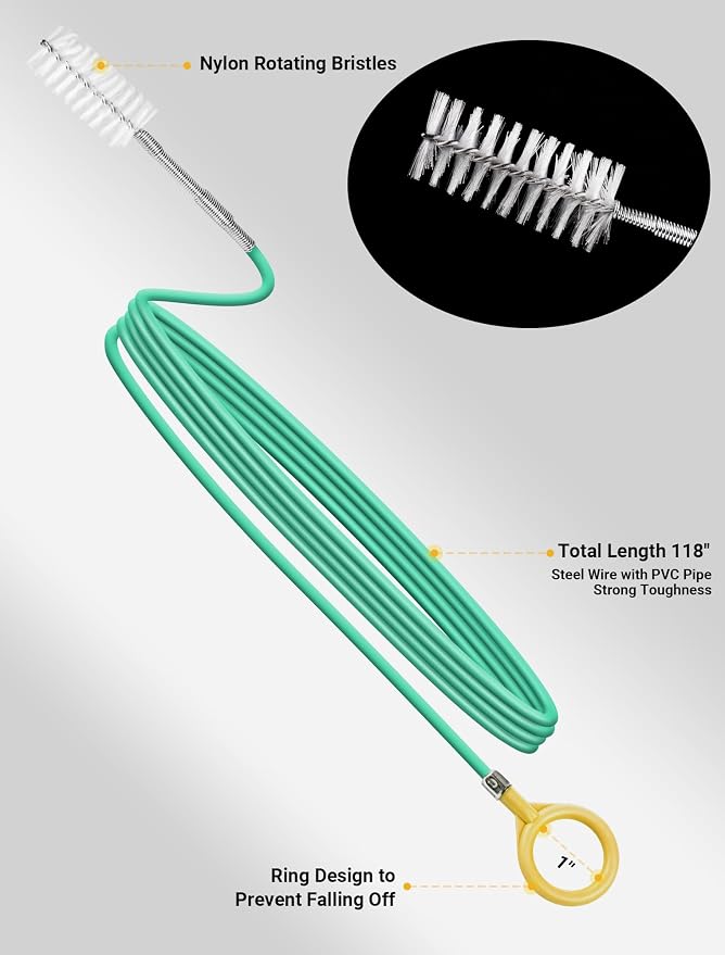 Upgraded Auto Sunroof Drain Cleaning Tool, 120 Inch Long Flexible Drain Brush - Image 2
